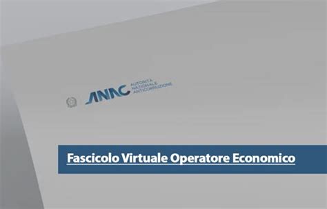Fascicolo virtuale dell’operatore economico .